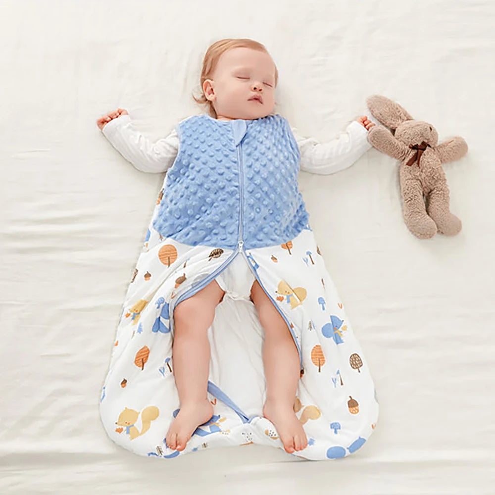 pure cotton baby sleeping bag vest – comfort open
