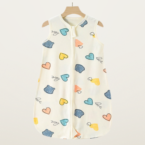 baby sleeping vest beige Pattern
