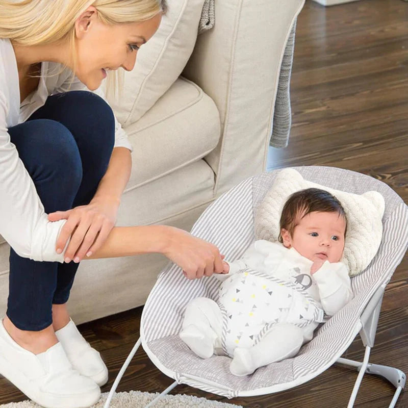 Anti-Flat Head Baby Pillow – Soft Cotton Latex Support for Newborns (0-1 Year)