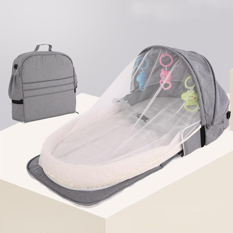 Baby Bed in Gray Color